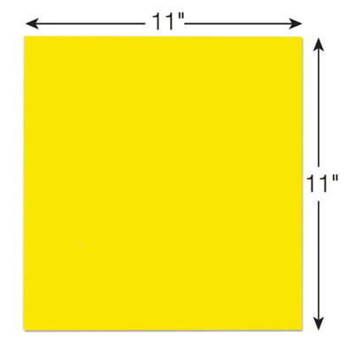 Big Notes, Unruled, (30) Yellow 11 x 11 Sheets