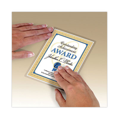 Self-Sealing Laminating Pouches, 9.5 Mil, 9" X 11.5", Gloss Clear, 25/Pack