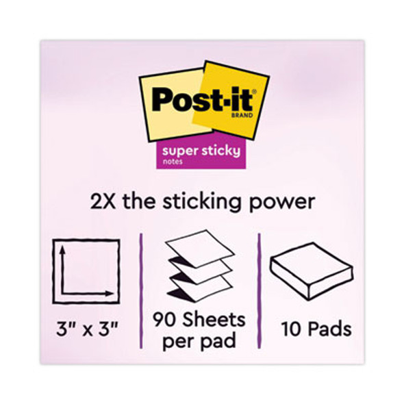Pop-Up 3 x 3 Note Refill, 3" x 3", Playful Primaries Collection Colors, 90 Sheets/Pad, 10 Pads/Pack