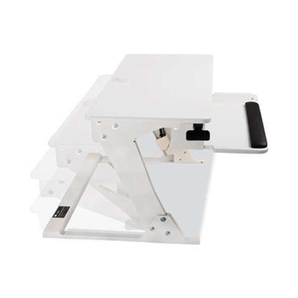 Precision Standing Desk, 35.4" x 23.2" x 6.2" To 20", White