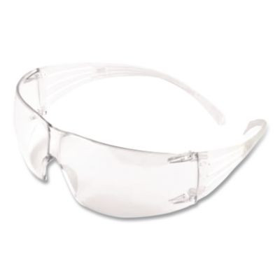 Securefit 200 Protective Eyewear, Frameless, Blue Single Lens