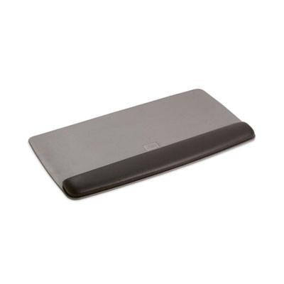 Antimicrobial Gel Keyboard Wrist Rest Platform, 19.6 x 10.6, Black/Gray