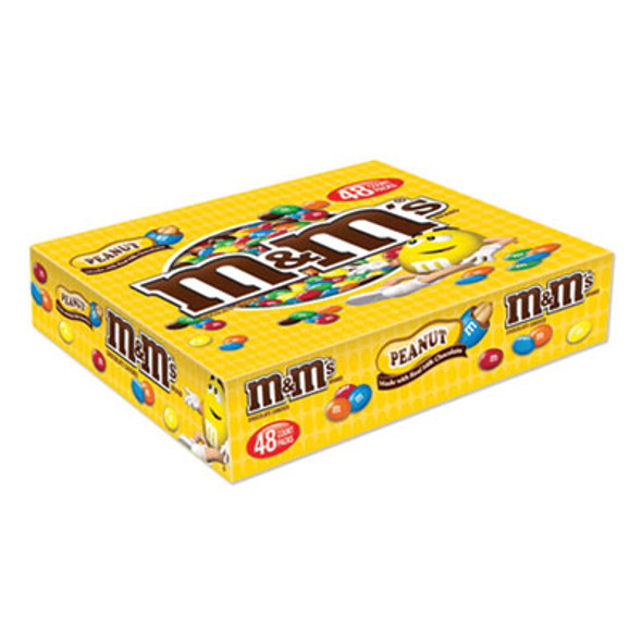Chocolate Candies, Peanut, Individually Wrapped, 1.74 Oz, 48/Box