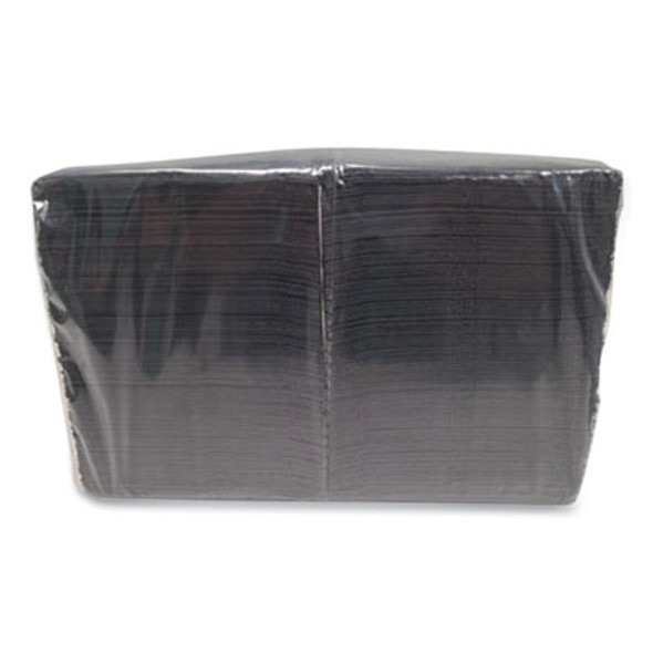 Morsoft Beverage Napkins, 2-Ply, 9 x 9.5, Black, 1,000/Carton