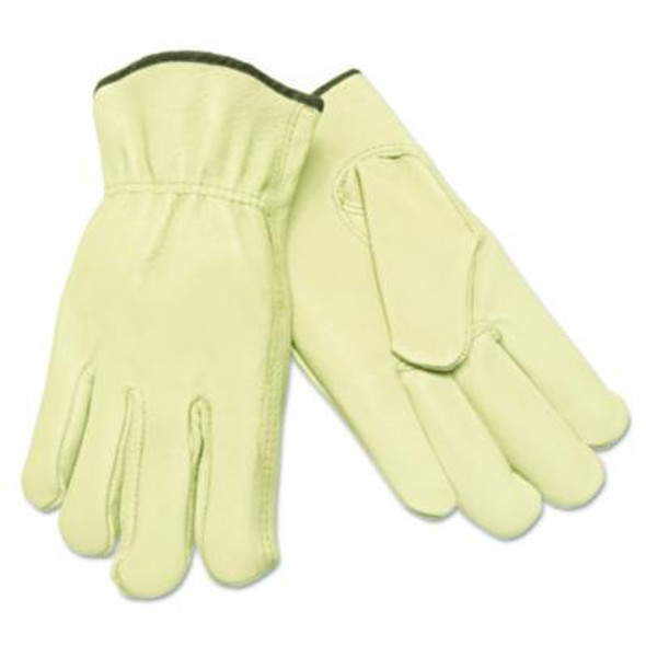 Unlined Driver's Gloves, Gunn Cut, Keystone Thumb, Small, Cream, 12 Pairs