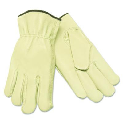 Unlined Driver's Gloves, Gunn Cut, Keystone Thumb, Small, Cream, 12 Pairs