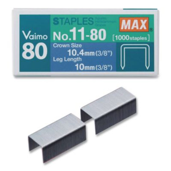 Vaimo 11 Staples, 0.38" Leg, 0.5" Crown, Steel, 1,000/Box