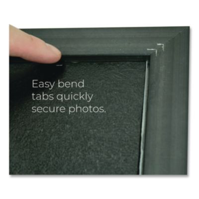 Deluxe Document And Photo Frame, Molded Styrene/Plastic, 8.5 X 11 Insert, Gold/Black