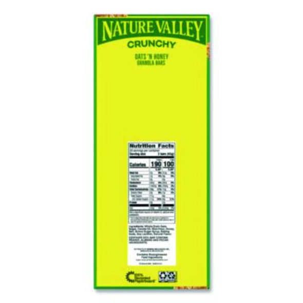 Granola Bars, Crunchy Oats And Honey, 1.5 Oz Pouch, 28/Box