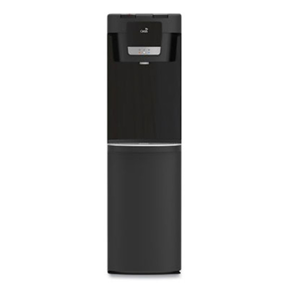 Maxxfill Flex Hot And Cold Water Dispenser, 2.1 Gal, 12.2 x 14.2 x 42.33, Black/Stainless Steel