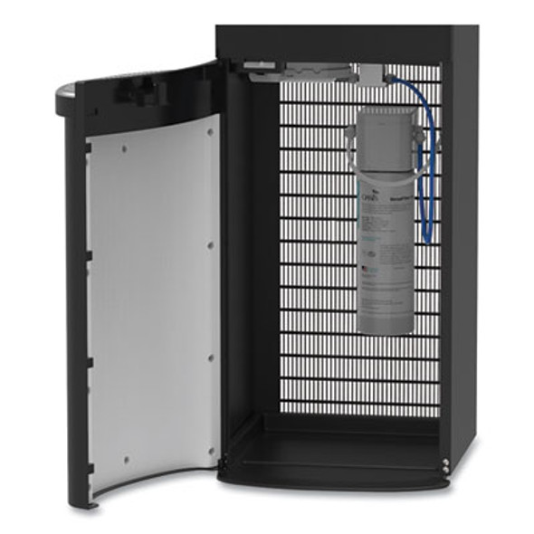 Maxxfill Flex Hot And Cold Water Dispenser, 2.1 Gal, 12.2 x 14.2 x 42.33, Black/Stainless Steel