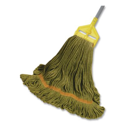 1200 Series Mop Head, Pet, Large, 5" Headband, Green