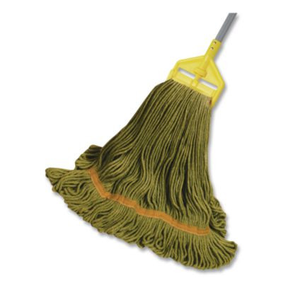 1400 Series Mop Head, Cotton/Rayon/Synthetic Blend, Medium, 5" Headband, Green