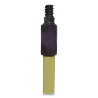 Broom Handle With Nylon Thread, 60", Yellow