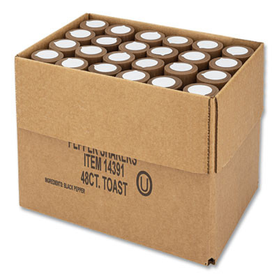 Pepper Shakers, 4 Oz Shakers, 48/Carton