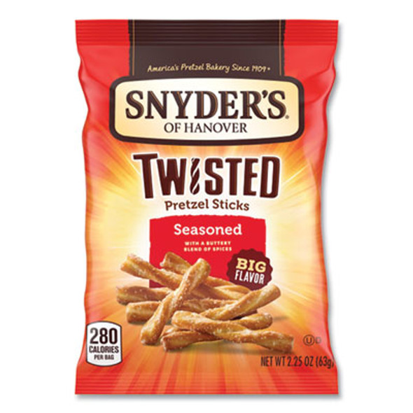 Pretzels, Seasoned, 2.25 Oz Bag, 36/Carton