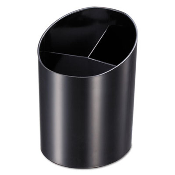 Recycled Big Pencil Cup, Plastic, 4.25 x 4.5 x 5.75, Black