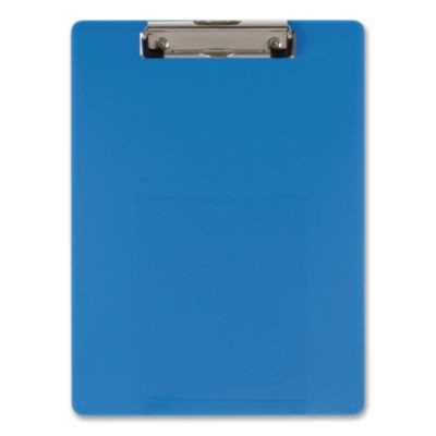 Recycled Plastic Clipboard, Holds 8.5 x 11 Sheets, Blue