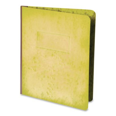 Heavyweight Pressguard And Pressboard Report Cover W/ Reinforced Side Hinge, 2-Prong Metal Fastener, 3" Cap, 8.5 X 11, Yellow