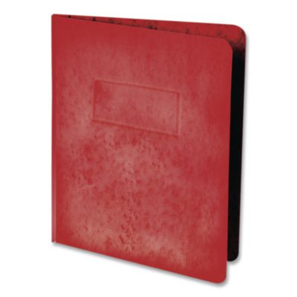 Heavyweight Pressguard And Pressboard Report Cover W/Reinforced Side Hinge, 2-Prong Metal Fastener, 3" Cap, 8.5 X 11, Red
