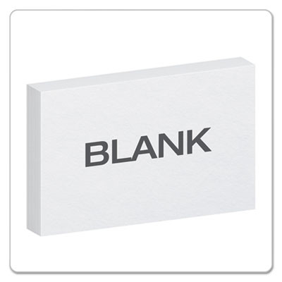 Unruled Index Cards, 5 X 8, White, 100/Pack