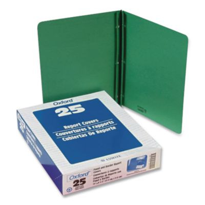 Title Panel And Border Front Report Cover, Three-Prong Fastener, 0.5" Capacity, 8.5 X 11, Assorted/Assorted, 25/Box