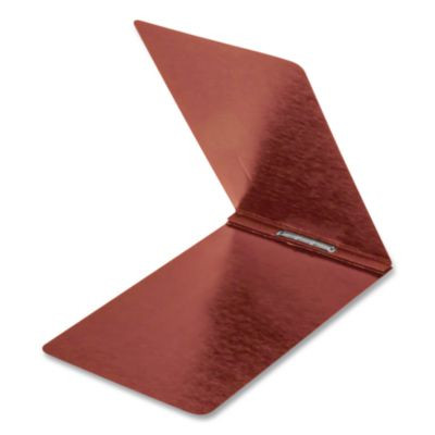 Pressguard Report Cover With Reinforced Top Hinge, Two-Prong Metal Fastener, 2" Capacity, 8.5 X 11, Red/Red