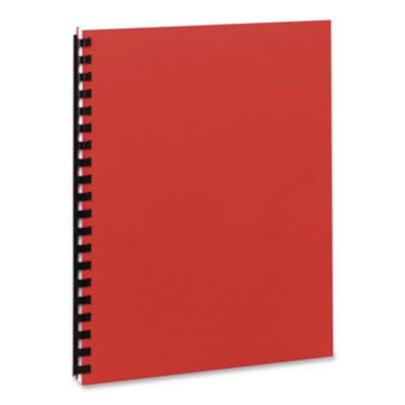 Eight-Pocket Organizer, Embossed Leather Grain, 11 X 8.5, Assorted Colors With White Pockets