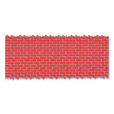 Corobuff Corrugated Paper Roll, 48" X 25 Ft, Holiday Brick