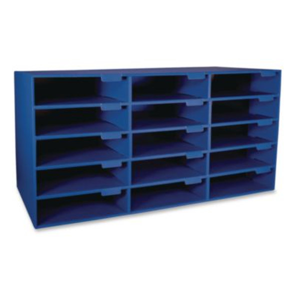 Classroom Keepers Corrugated Mailbox, 31.5 X 12.88 X 16.38, Blue