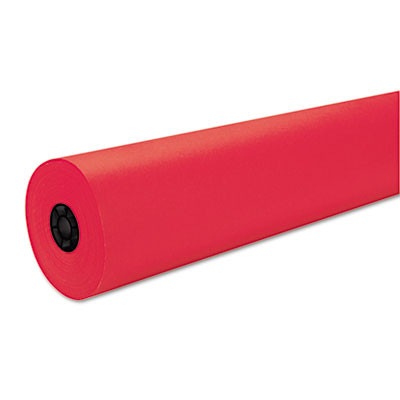 Decorol Flame Retardant Art Rolls, 40 Lb Cover Weight, 36" x 1000 Ft, Cherry Red