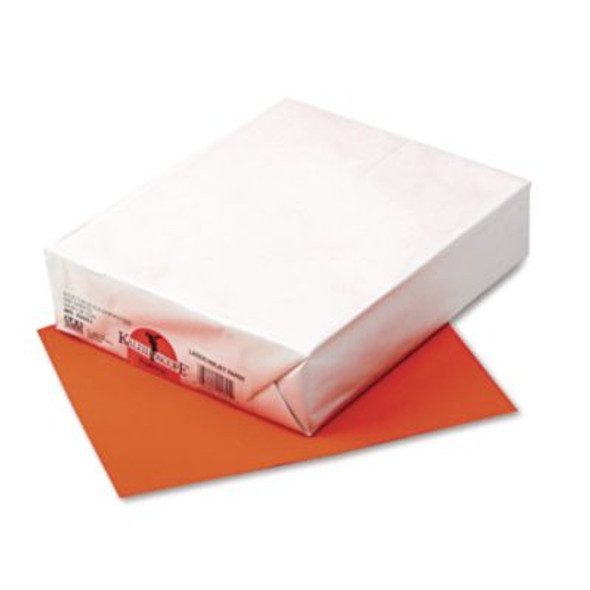 Kaleidoscope Multipurpose Colored Paper, 24 Lb Bond Weight, 8.5 x 11, Pumpkin, 500/Ream