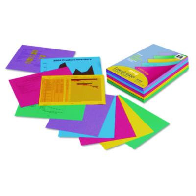 Array Colored Bond Paper, 24 Lb Bond Weight, 8.5 x 11, Assorted Designer Colors, 500/Ream