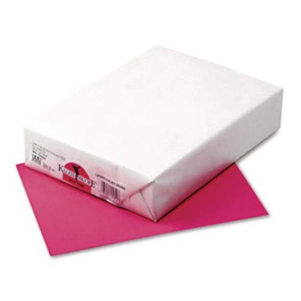 Kaleidoscope Multipurpose Colored Paper, 24 Lb Bond Weight, 8.5 x 11, Hot Pink, 500/Ream