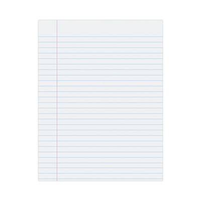 Composition Paper, 8.5" x 11", Wide/Legal Rule, 500/Pack