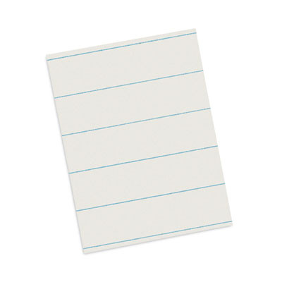 Ruled Newsprint Paper, 3/8" Short Rule, 8.5 X 11, 500/Pack