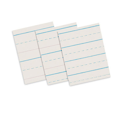 Multi-Program Handwriting Paper, 30 Lb Bond Weight, 5/8" Long Rule, Two-Sided, 8.5 x 11, 500 Sheets/Ream