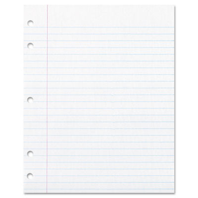 Ecology Filler Paper, 3-Hole, 8 X 10.5, Wide/Legal Rule, 150/Pack
