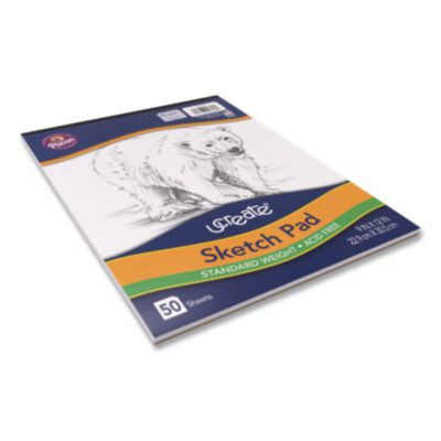 Art1St Sketch Pad, Unruled, (50) White 9 x 12 Sheets