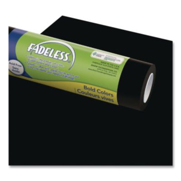 Fadeless Paper Roll, 50 Lb Bond Weight, 48" x 50 Ft, Black