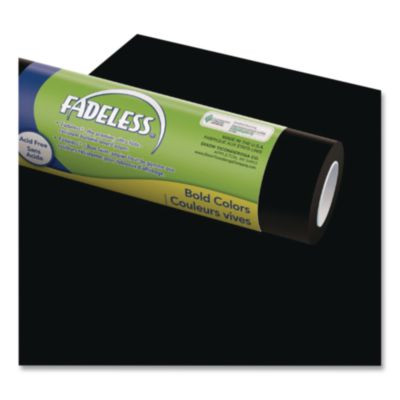 Fadeless Paper Roll, 50 Lb Bond Weight, 48" x 50 Ft, Black