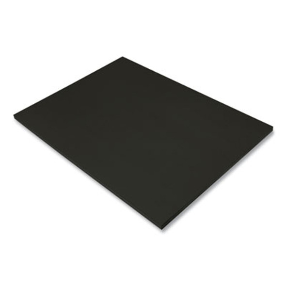 Sunworks Construction Paper, 50 Lb Text Weight, 18 x 24, Black, 50/Pack