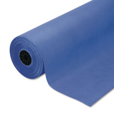 Rainbow Duo-Finish Colored Kraft Paper, 35 Lb Wrapping Weight, 36" x 1,000 Ft, Royal Blue