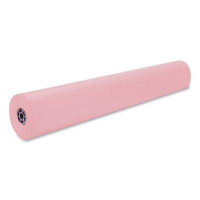 Rainbow Duo-Finish Colored Kraft Paper, 35 Lb Wrapping Weight, 36" x 1,000 Ft, Pink