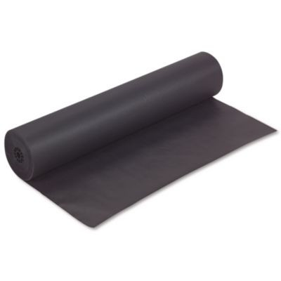 Rainbow Duo-Finish Colored Kraft Paper, 35 Lb Wrapping Weight, 36" x 1,000 Ft, Black