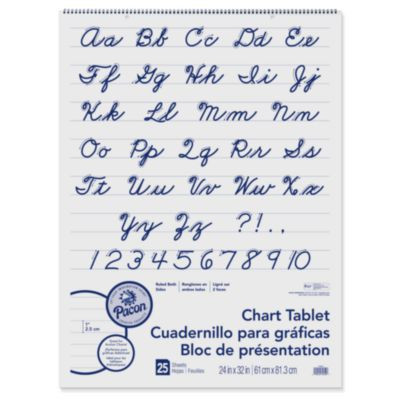 Chart Tablets, Presentation Format (1" Rule), (25) White 24 x 32 Sheets, 12/Carton