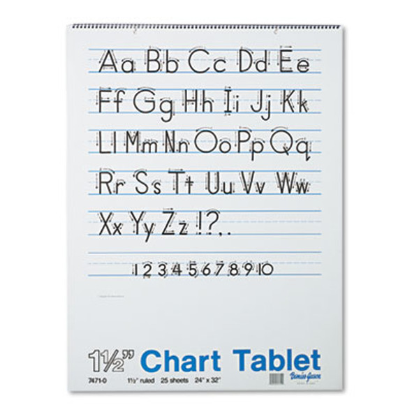 Chart Tablets, Presentation Format (1.5" Rule), (25) White 24 x 32 Sheets
