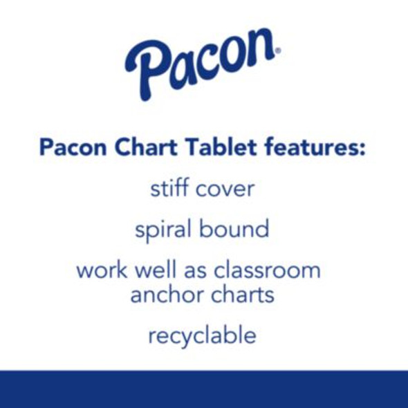 Chart Tablets, Presentation Format (1.5" Rule), 24 x 32, White, 25 Sheets, 12/Carton