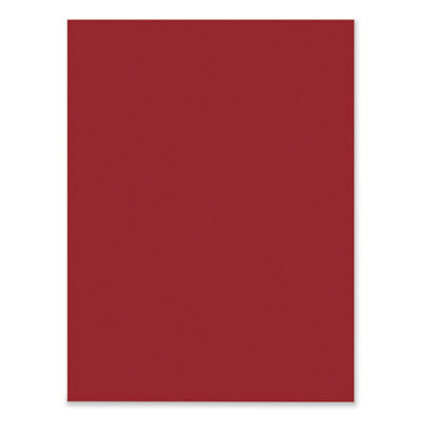 Sunworks Construction Paper, 50 Lb Text Weight, 9 x 12, Holiday Red, 50/Pack