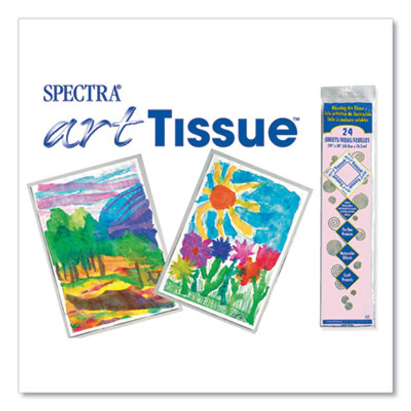 Spectra Art Tissue, 23 Lb Tissue Weight, 20 x 30, Baby Pink, 24/Pack